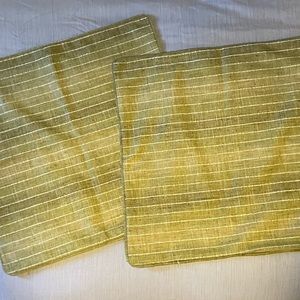 Two pine cone hill indoor outdoor 20”x20” decorative pillow covers.